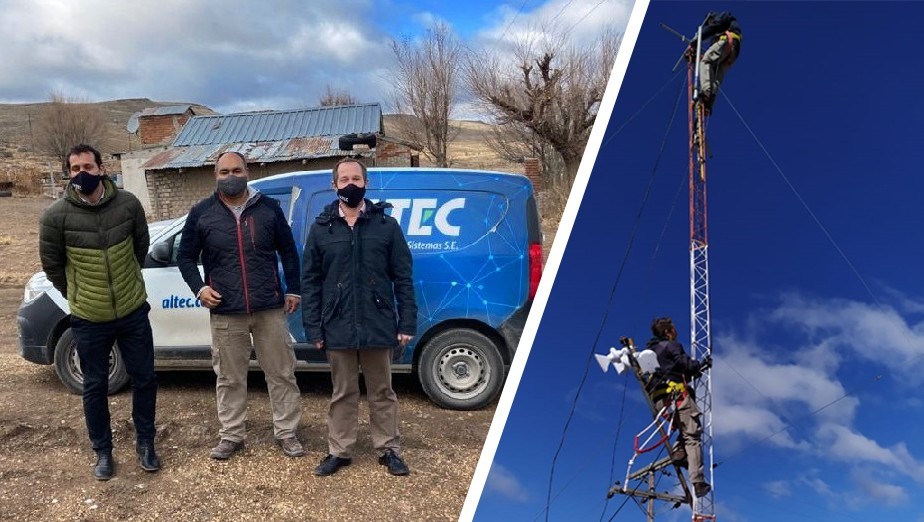 ALTEC instaló, a pedido del Gobierno provincial, internet por fibra óptica en Clemente Onelli